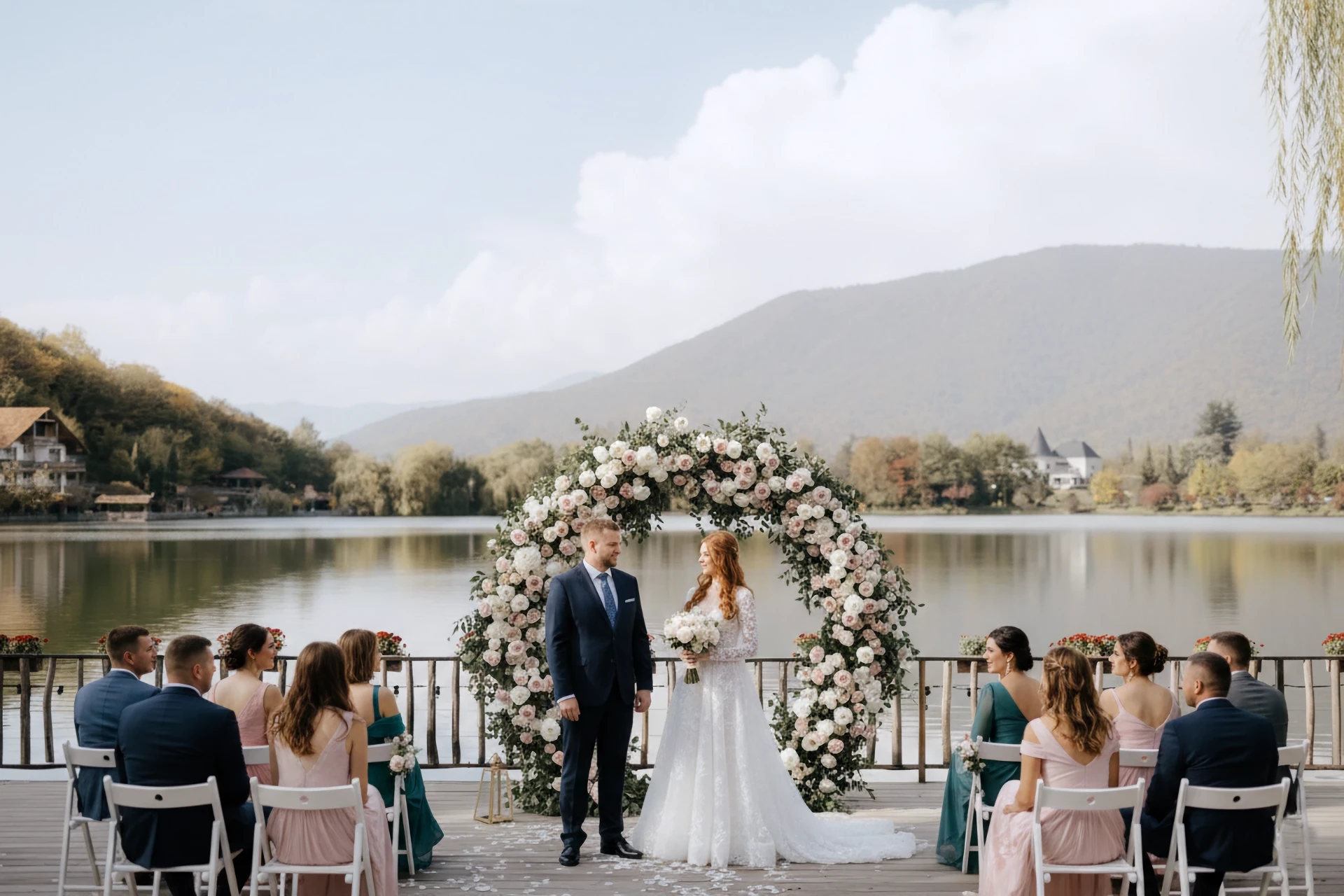 Свадьба у озера Лопота в Грузии