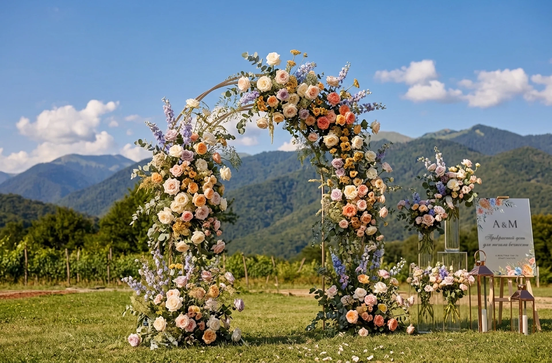 Организация свадьбы в Chateau Artwine Грузия для иностранных пар