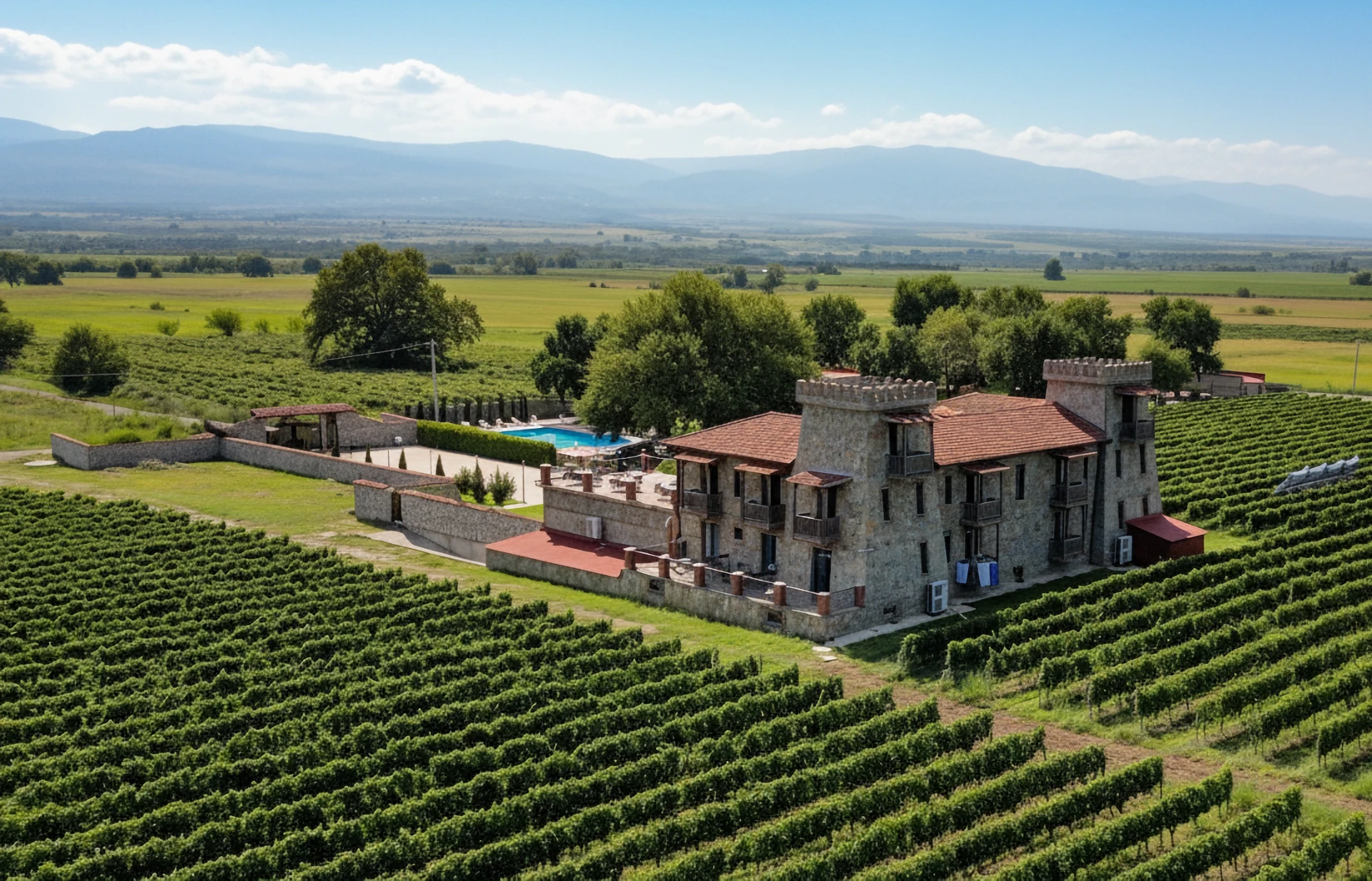 Свадьба для иностранцев в Chateau Davitiani