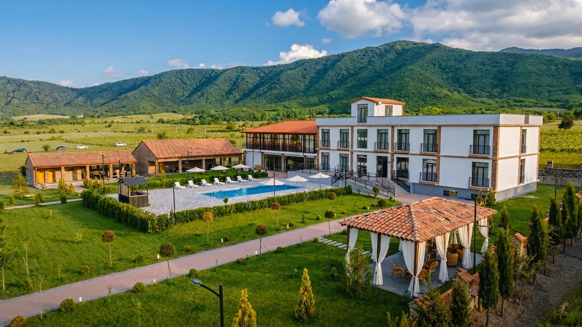 Свадебная церемония в отеле In Gremi в Кахетии