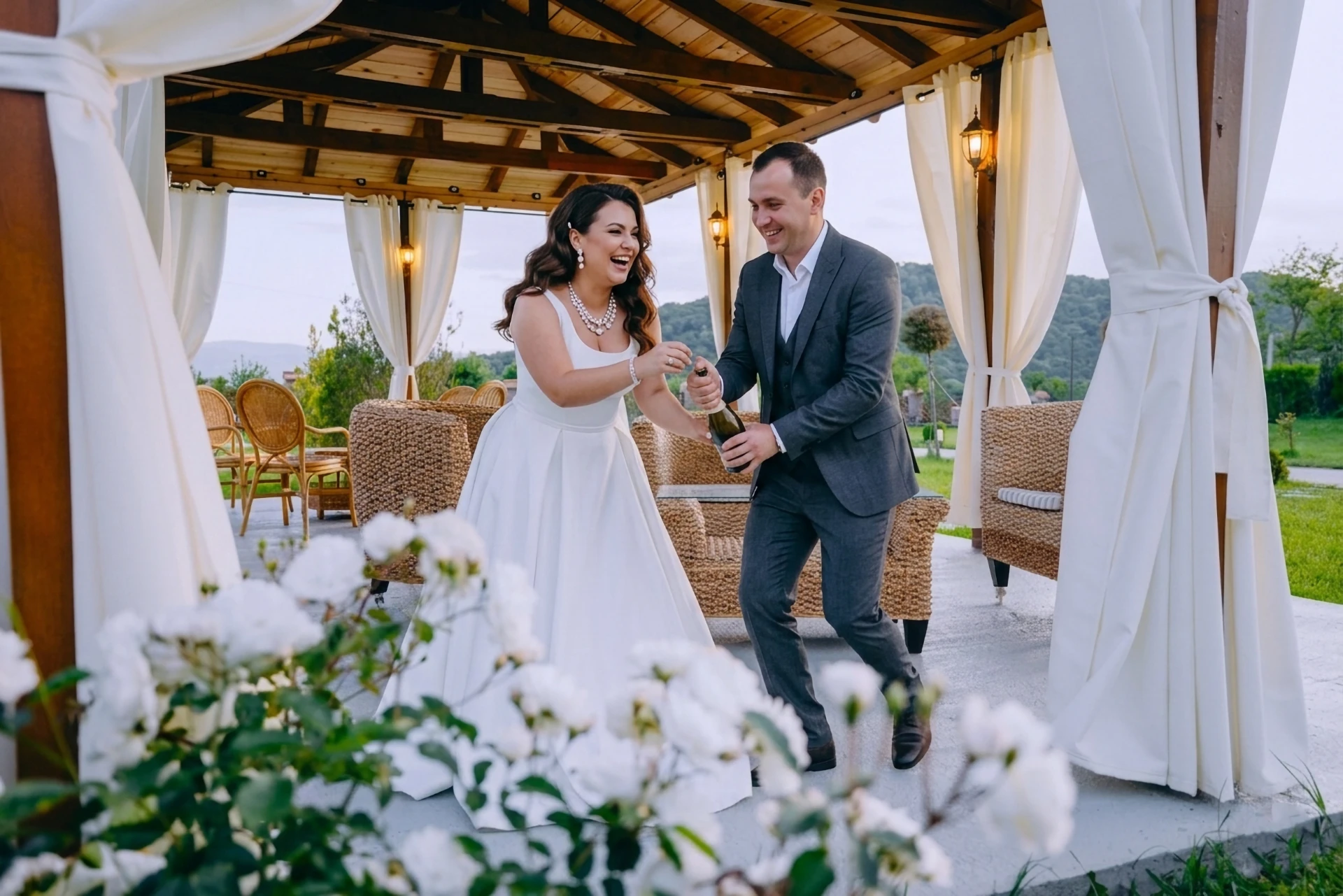 Свадьба летов в In Gremi в Кахетии в Грузии