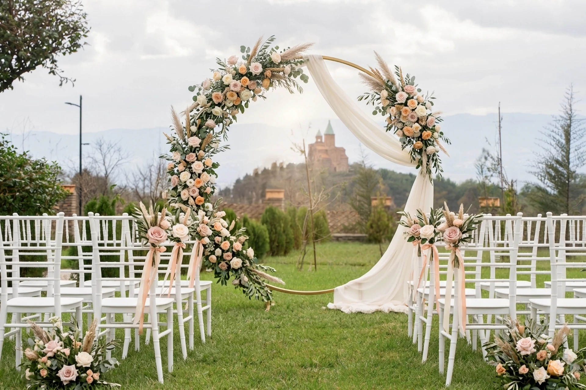 Свадьба в Кахетии в In Gremi в Грузии для иностранцев